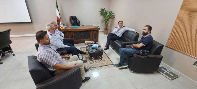 جلسه هیئت مدیره تعاونی مسکن با آقای اکبر فرمانی مدیر منطقه ۱ سازمان آتش نشانی