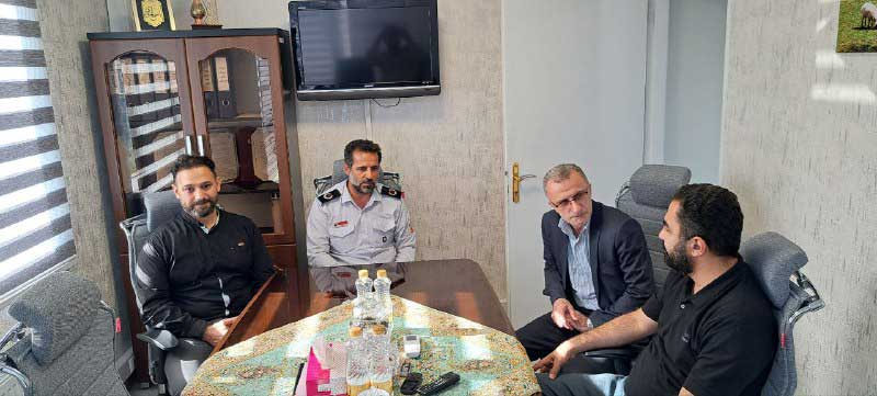 جلسه هیئت مدیره تعاونی مسکن با آقای احمد صفری مدیر منطقه ۲ سازمان آتش نشانی